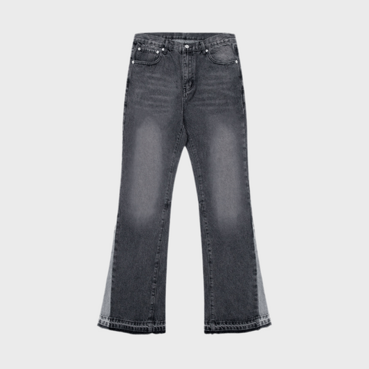 CHARCOAL FLARE DENIM