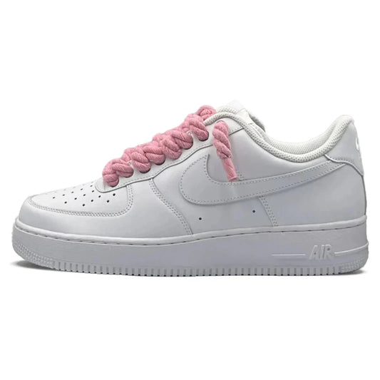 AF1 - Pink Rope Laces - Tygra Clothing