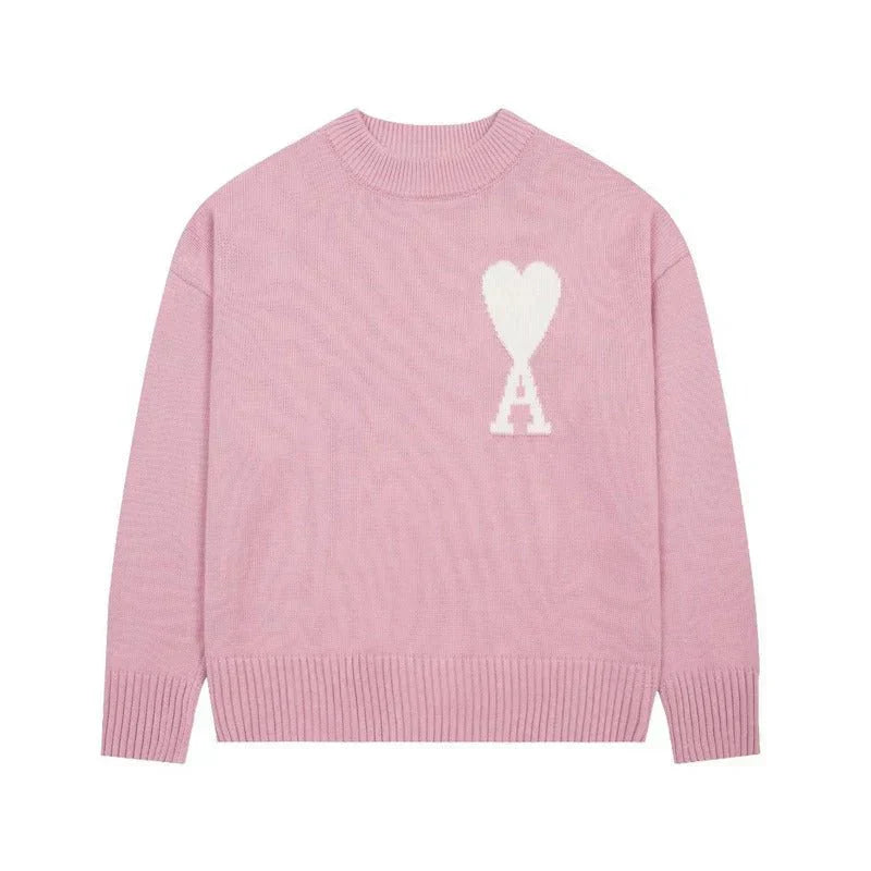 Ami - Heart Sweater - Tygra Clothing